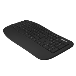 Phoenix K201 Teclado Ergonomico Inalambrico 2.4Ghz Negro