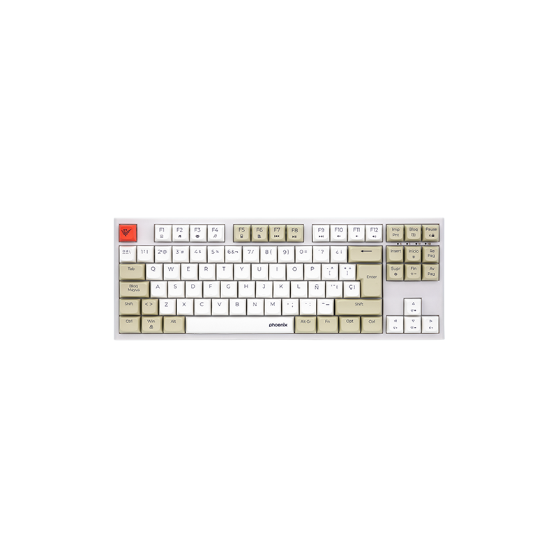 Teclado Gaming Royal PBT Mecanico Blanco