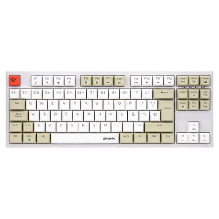 Teclado Gaming Royal PBT Mecanico Blanco