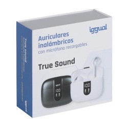 iggual Auriculares inalámbricos TWS Bluetooth negro