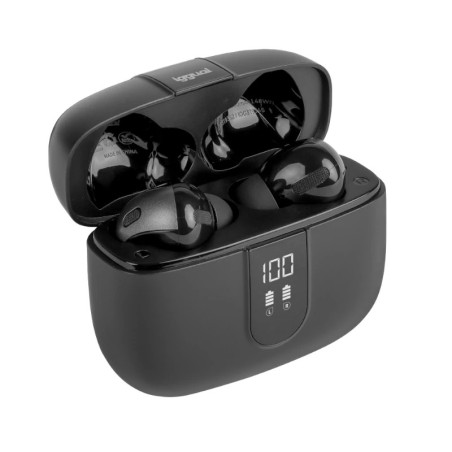 iggual Auriculares inalámbricos TWS Bluetooth negro