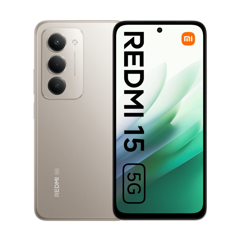 Redmi 15 5G Gris Titán frontal pantalla 6.9 pulgadas
