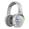 Auriculares Gaming con Microfono Inalambricos Wireless Iluminacion RGB Sonido 7.1 Envolvente Blanco