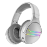 Auriculares Gaming con Microfono Inalambricos Wireless Iluminacion RGB Sonido 7.1 Envolvente Blanco