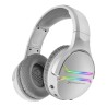 Auriculares Gaming con Microfono Inalambricos Wireless Iluminacion RGB Sonido 7.1 Envolvente Blanco