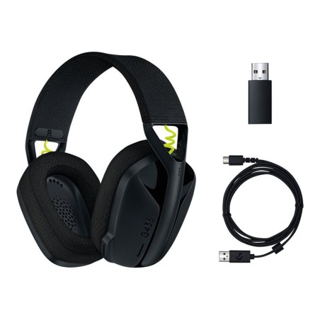 AURICULARES CON MICRÓFONO LOGITECH G435 GAMING INALÁMBRICOS NEGROS