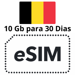 Esim Bélgica - 10 GB - 30 días