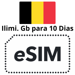 Esim Bélgica - Ilimitados - 10 días