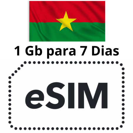 Esim Burkina Faso - 1 GB - 7 días