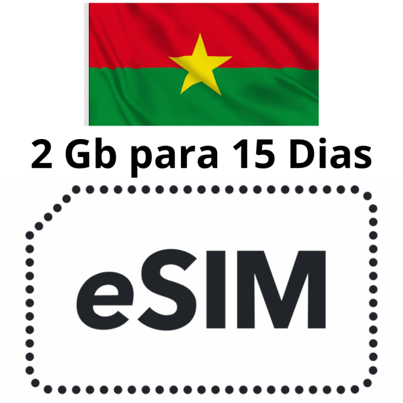 Esim Burkina Faso - 2 GB - 15 días