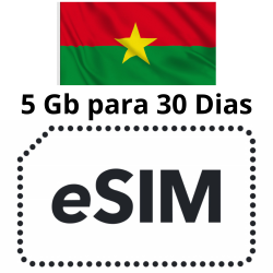 Esim Burkina Faso - 5 GB - 30 días