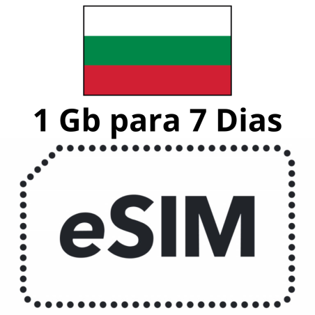 Esim Bulgaria - 1 GB - 7 días