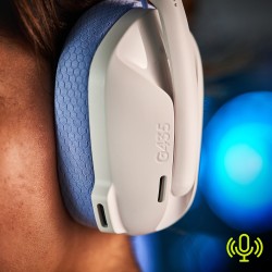 AURICULARES CON MICROFONO LOGITECH G435 GAMING WIRELESS INALAMBRICO BLANCO