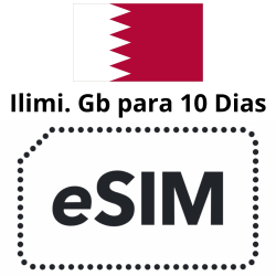 Esim Bahrein - Ilimitados Gb - 10 días