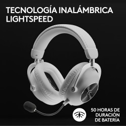 Auriculares Gaming Logitech G Pro X 2 Inalámbricos con Lightspeed Blancos