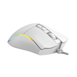 Raton Phoenix Gaming Void 12000 DPI de alto rendimiento blanco RGB USB configurable