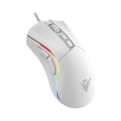 Raton Phoenix Gaming Void 12000 DPI de alto rendimiento blanco RGB USB configurable