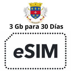 Esim Saint Barthélemy - 3 GB - 30 días