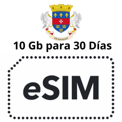Esim Saint Barthélemy - 10 GB - 30 días