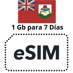 Esim Bermudas - 1 GB - 7 días