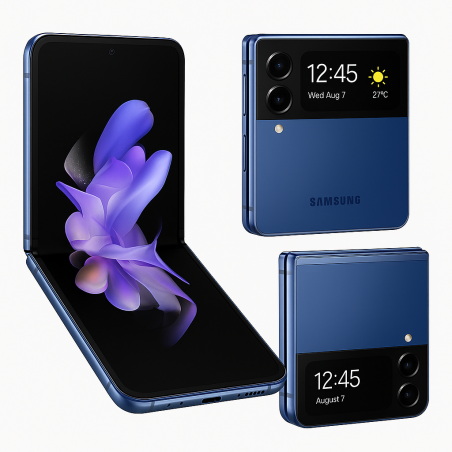 Samsung Galaxy Z Flip7 12GB/512GB Azul Intenso – Smartphone Plegable Premium