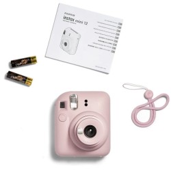 CAMARA FUJIFILM MINI INSTAX 12 FLASH AUTOEXPOSICION ROSA