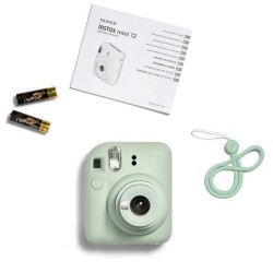 CAMARA FUJIFILM MINI INSTAX 12 FLASH AUTOEXPOSICION VERDE MENTA