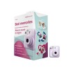 KIT CAMARA FUJIFILM MINI INSTAX 12 COLOR PURPURA + PAPEL 10 FOTOS + 3 PORTARA RETRATOS