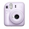 KIT CAMARA FUJIFILM MINI INSTAX 12 COLOR PURPURA + PAPEL 10 FOTOS + 3 PORTARA RETRATOS