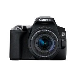 CAMARA DIGITAL CANON REFLEX EOS 250D+EF-S 18-55MM F 4-5.6 IS 24.1MP DIGIC 8 4K WIFI BLUETOOTH NEGR