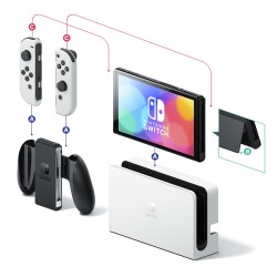 CONSOLA NINTENDO SWITCH OLED BLANCA