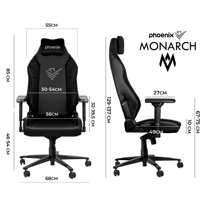 Monarch Silla Gaming Cuero Talla R