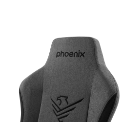 Phoenix Nova Silla Gaming Alta Gama Fabricada en Tela Gris