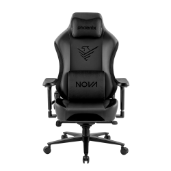 Nova Silla Gaming Alta Gama Fabricada en Cuero Negro