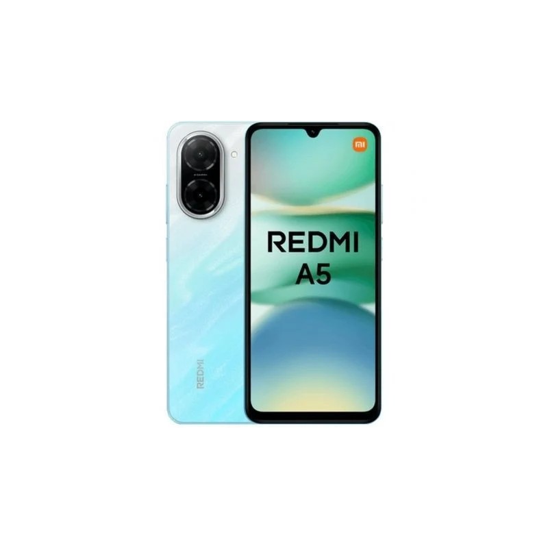 Xiaomi Redmi A5 azul vista frontal pantalla 6.88 pulgadas