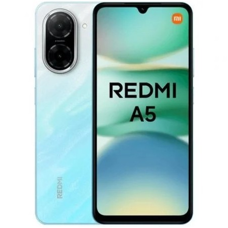 Xiaomi Redmi A5 azul vista frontal pantalla 6.88 pulgadas