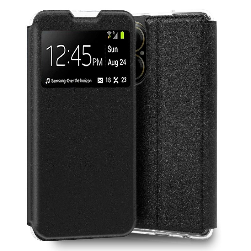 COOL FUNDA FLIP COVER REALME C67 LISO NEGRO LIQUIDADORLOCO