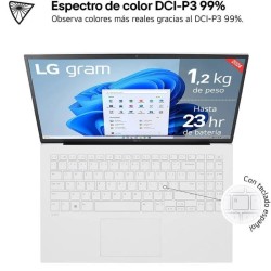 LG Gram 15" Ultra 7-155H, 16GB RAM, 512GB SSD, Windows 11 – Ultraligero y potente
