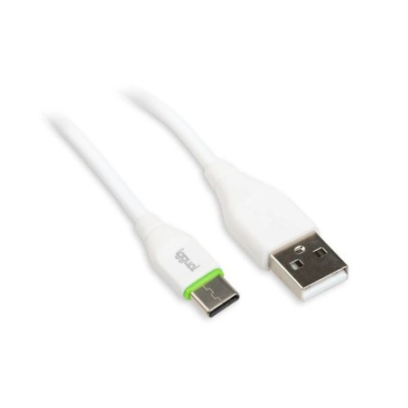 iggual cable USB-A-USB-C 100 cm blanco