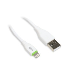 iggual cable USB-A-Lightning 100 cm blanco