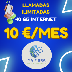 Llamadas Ilimitadas + 40 Gb Internet