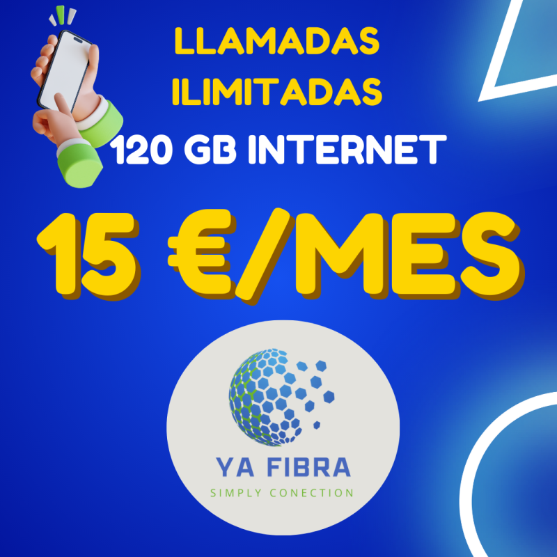 Llamadas Ilimitadas + 120 Gb Internet