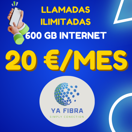 Llamadas Ilimitadas + 600 Gb Internet