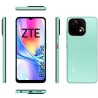ZTE Blade A35E Verde vista lateral diseño delgado ligero color green
