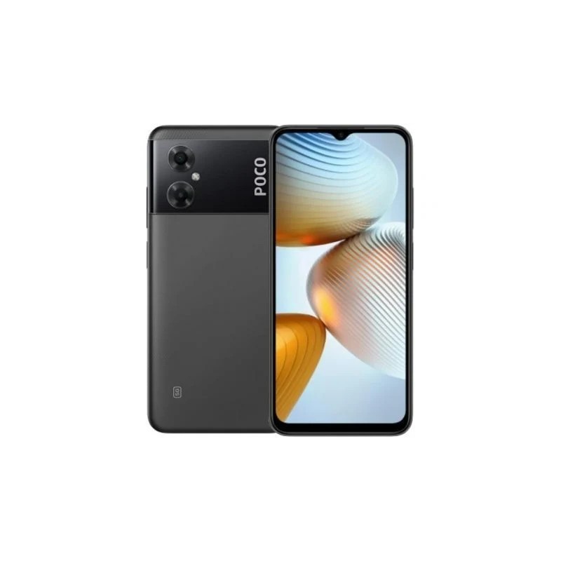 POCO M4 5G Negro parte trasera cámara dual 13MP IA diseño anti huellas