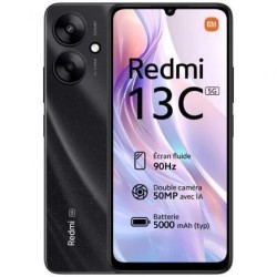 Xiaomi Redmi 13C 5G Negro Starlight Black vista frontal pantalla 6.74 pulgadas 90Hz mejor precio envío