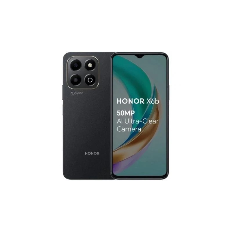 HONOR X6B Negro Medianoche vista frontal pantalla 6.56 pulgadas 90Hz mejor precio envío 24H