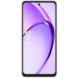 Oppo A40 lila vista trasera cámara 50 megapíxeles diseño resistente grado militar