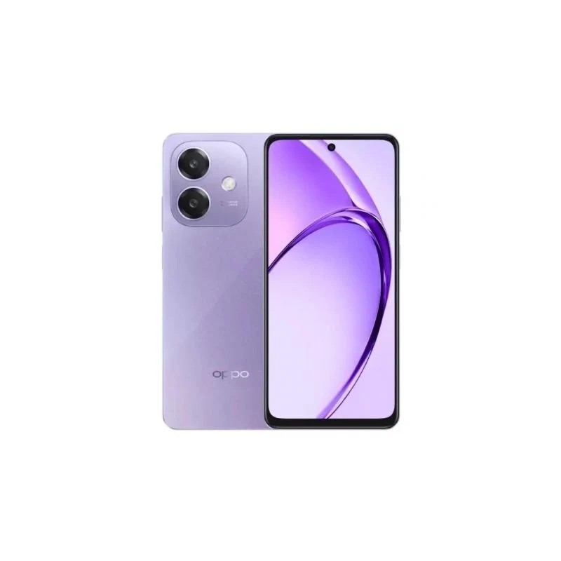 Smartphone Oppo A40 lila vista frontal pantalla 6.67 pulgadas 1000 nits mejor precio envío 24 horas