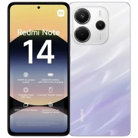 Xiaomi Redmi Note 14 Púrpura - 128GB, 6GB RAM